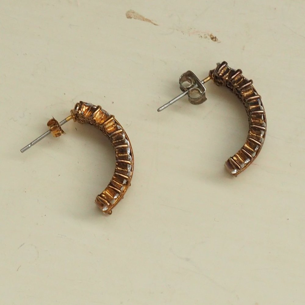 Lot of 2 Crescent Earrings - Picture 4 of 10